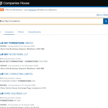 Companies House Name Search